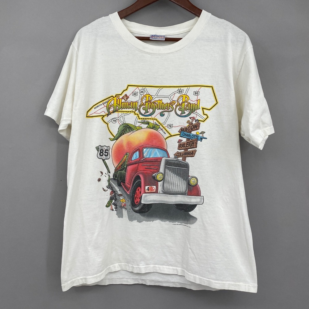 Vintage 1998 Allman Brothers Band T-Shirt Men Large Carolina Tour Peach
Single